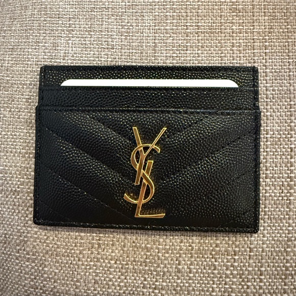 Yves Saint Laurent Accessories - YSL Black Card Holder